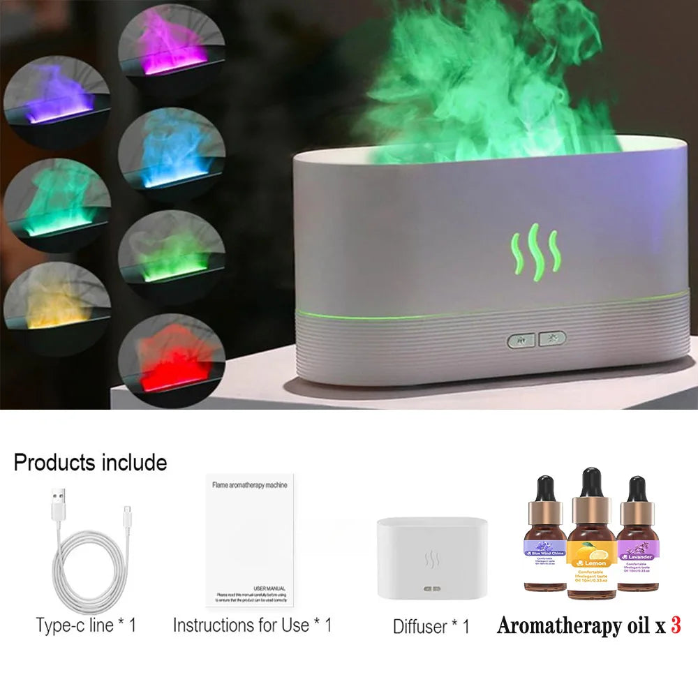 Flame Aroma Diffuser Air Humidifier